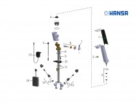 RECAMBIOS MONOMANDO COCINA ELECTRONICA ALESSI SENSE HANSA